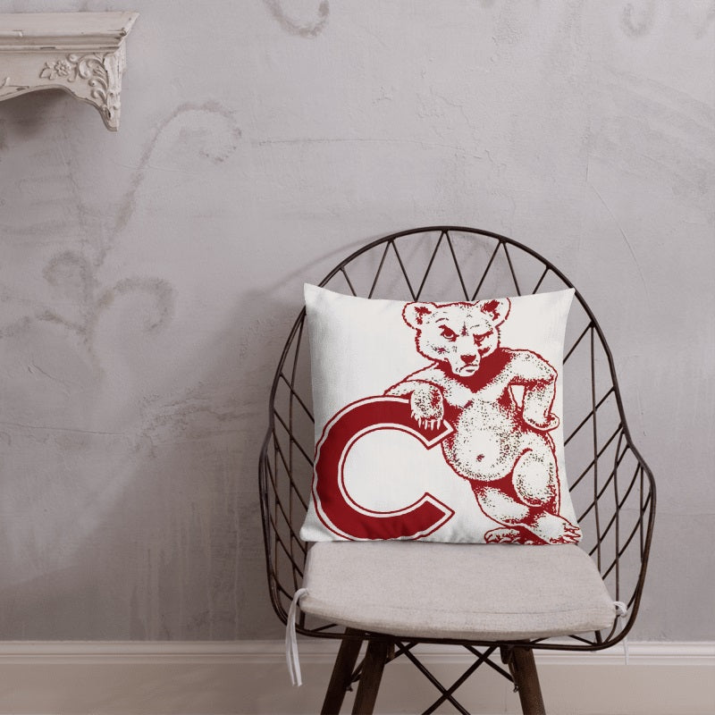Cornell Retro Booster Club Throw Pillow - noveltees.com