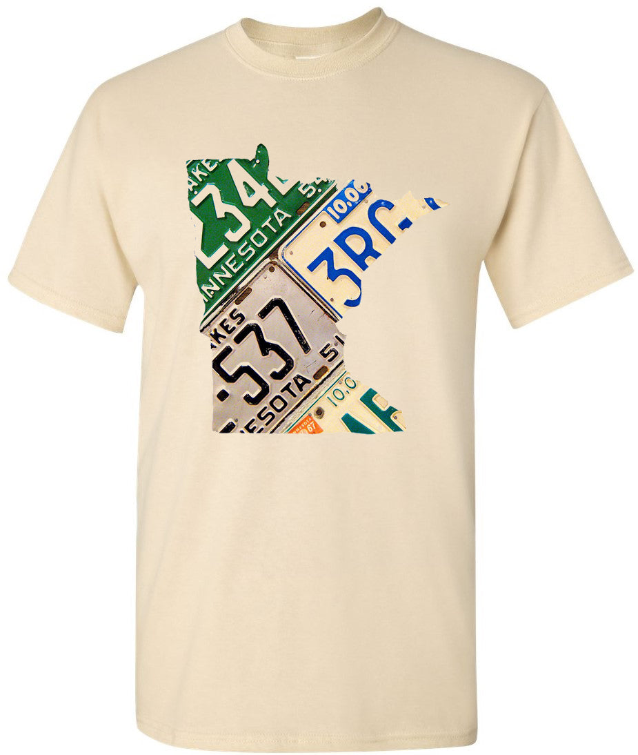 Minnesota Hometown License Plate Graphic Tee