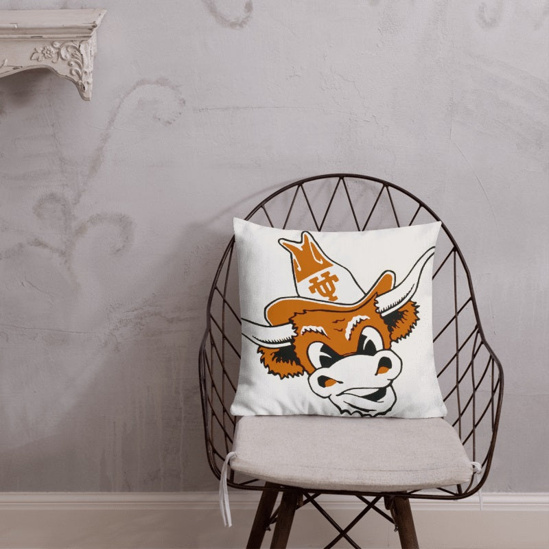 Texas Longhorns Booster Club Throw Pillow - noveltees.com