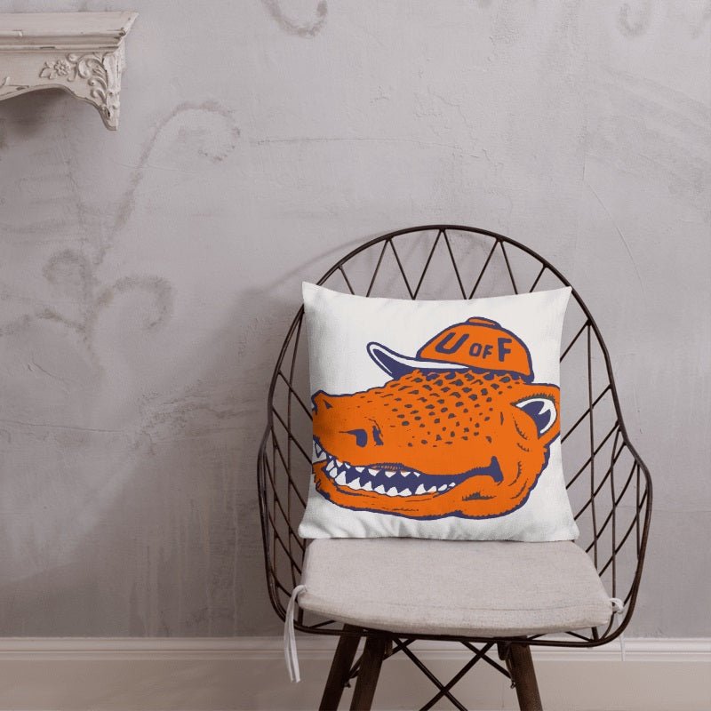 University of Florida Retro Throw Pillow - noveltees.com