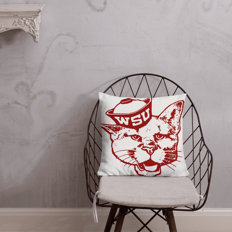 Washington State Retro Throw Pillow - noveltees.com
