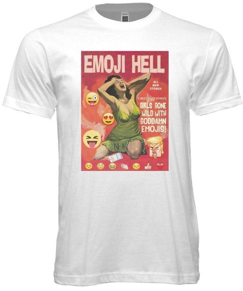 Pulp Fiction Emoji Hell Tee - noveltees.com
