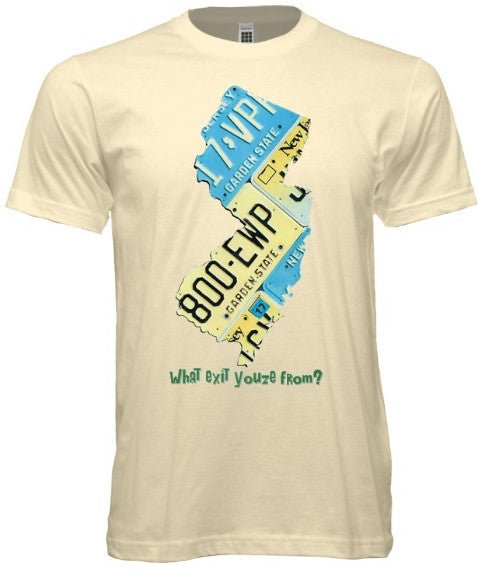 Vintage Jersey License Plates Hometown Tee - noveltees.com