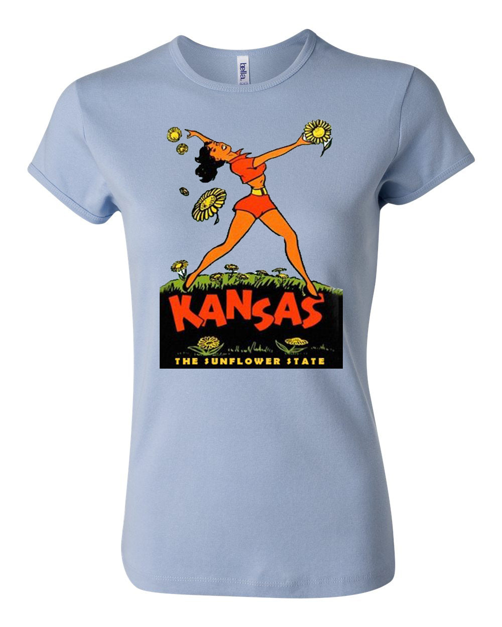 Vintage Kansas Sunflower Tee - noveltees.com