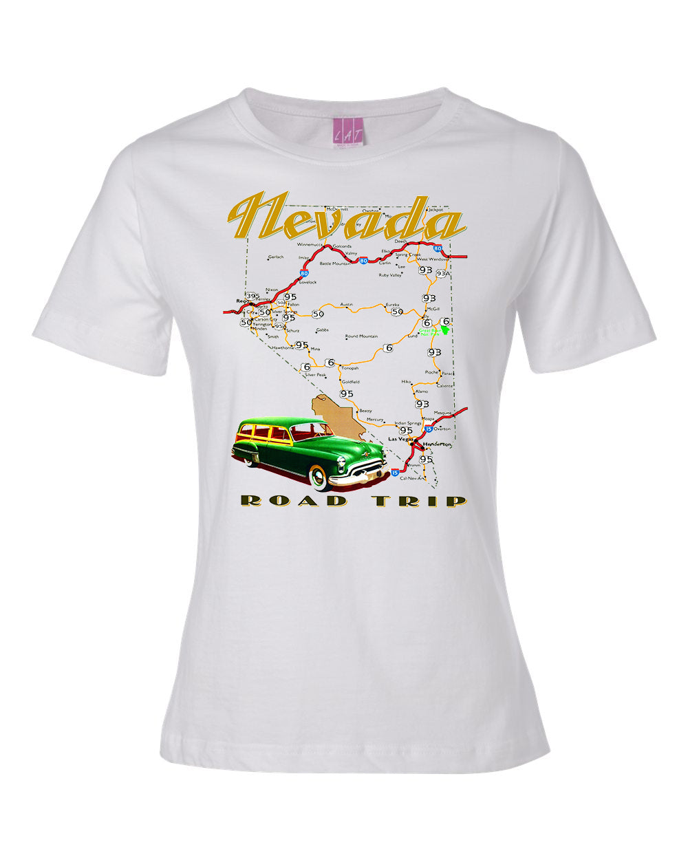 Vintage Nevada Road Trip Tee - noveltees.com