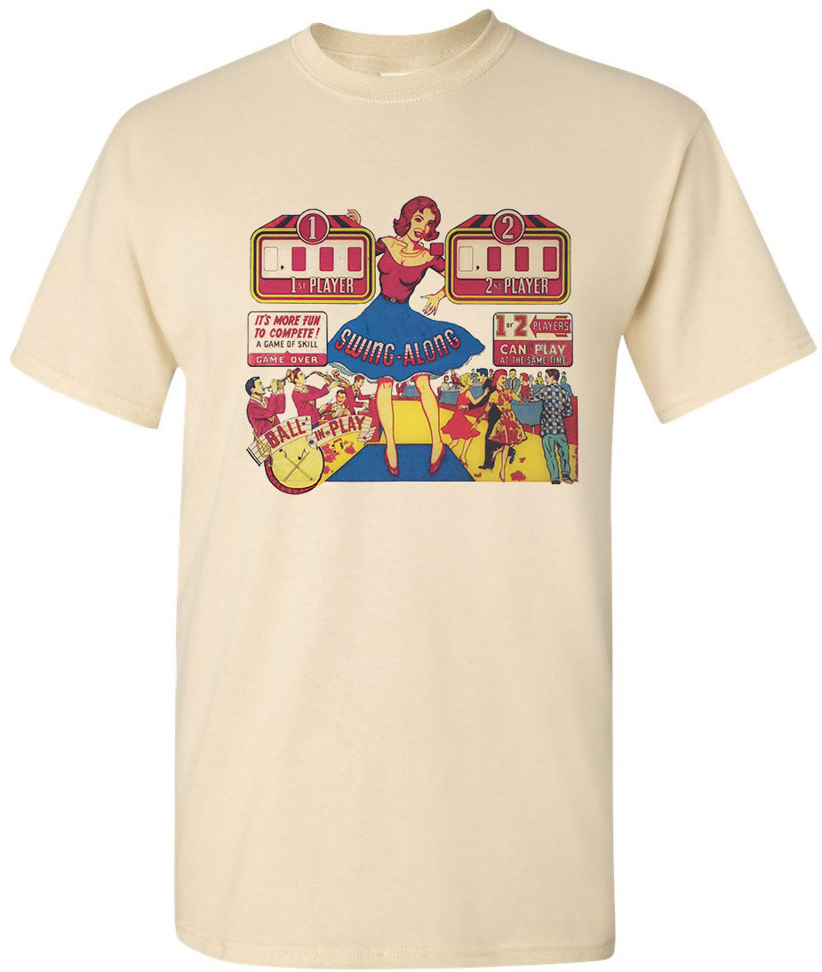 Vintage Swing Time Pinball Tee - noveltees.com