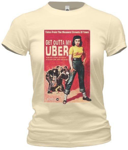Retro Uber Girl Tee - noveltees.com
