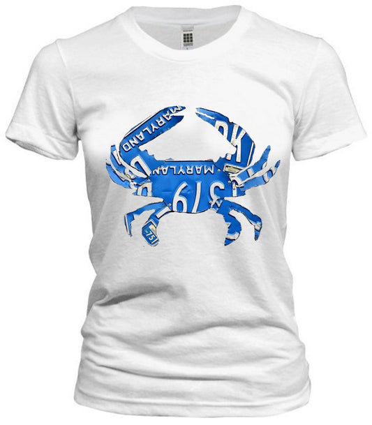 Maryland Crab License Plate Graphic Tee