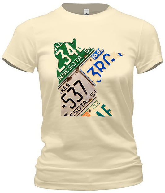 Minnesota Hometown License Plate Graphic Tee