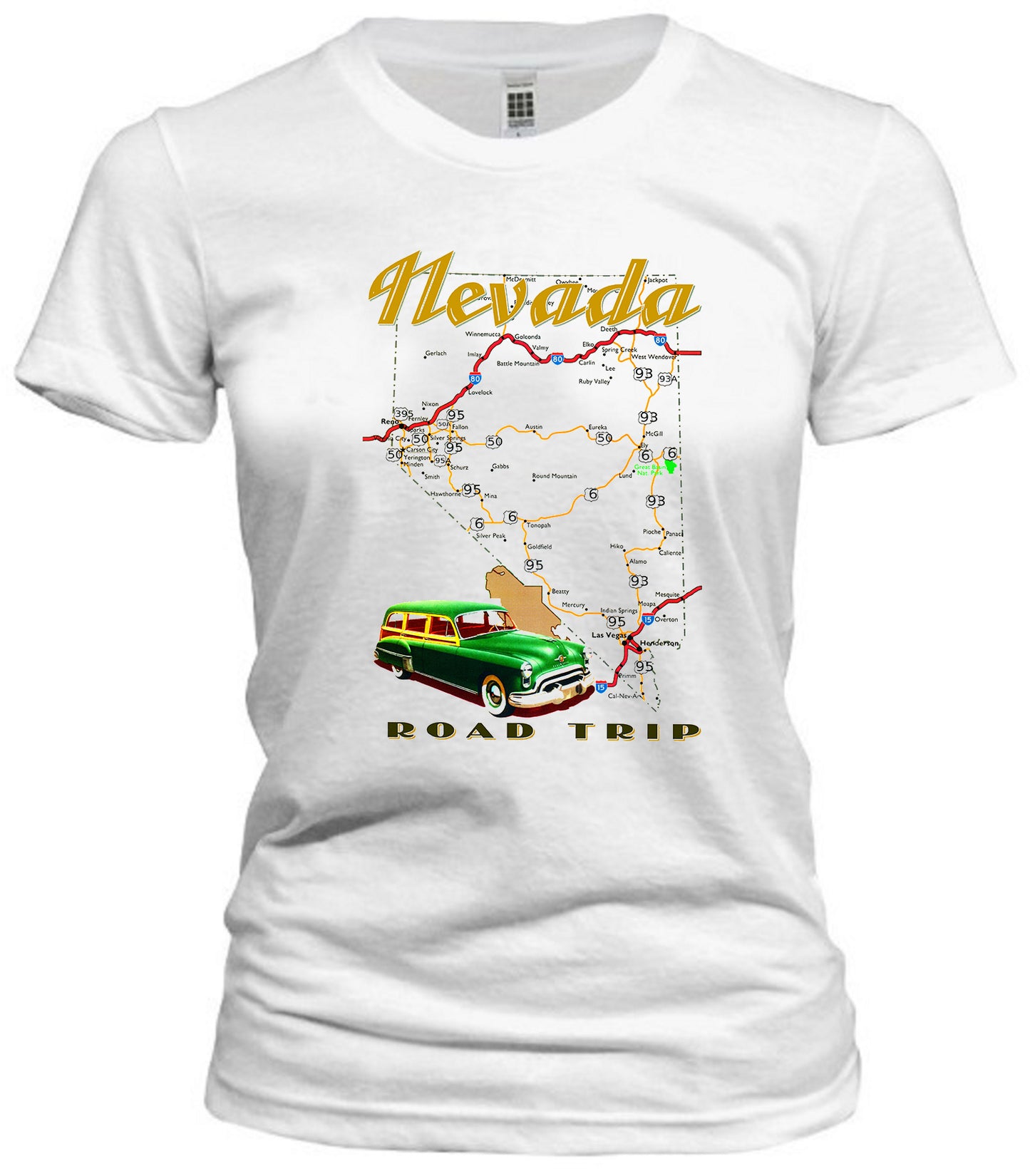 Vintage Nevada Road Trip Graphic Tee