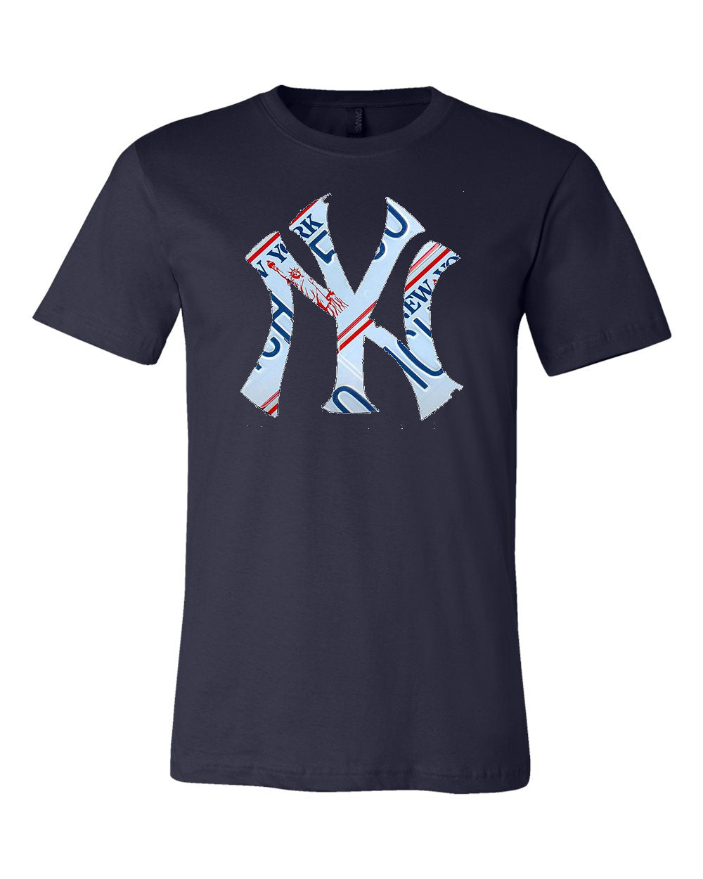 New York License Plate Graphic Logo Tee