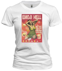 Pulp Fiction Emoji Hell Tee - noveltees.com