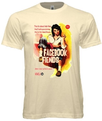 Retro Pulp Fiction Facebook Fiends Tee - noveltees.com