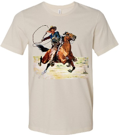 Vintage Cowboy Round Up Tee - noveltees.com