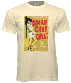 Retro Snap Chat Cheat Tee - noveltees.com