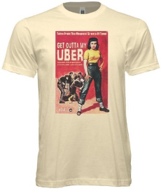 Retro Uber Girl Tee - noveltees.com