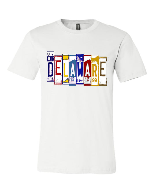 Delaware Plates Tee - noveltees.com