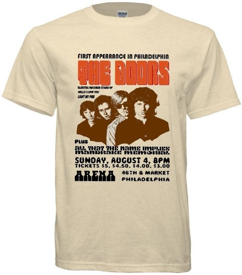Vintage Doors Philadelphia Concert Tee - noveltees.com