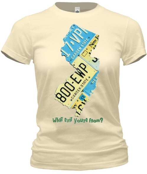 Vintage Jersey License Plates Hometown Tee - noveltees.com